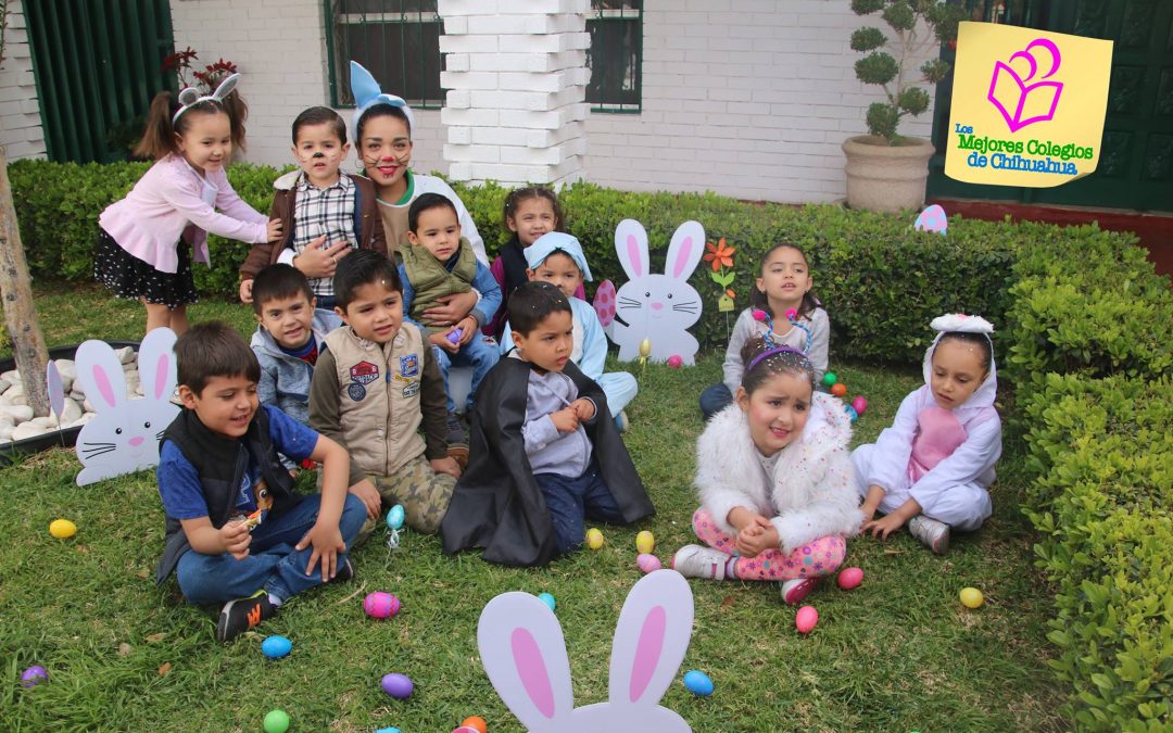 Colegio Bilingüe Rudyard Kipling. Visita Conejita de Pascua.