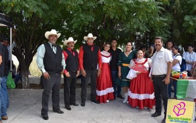 Prepa Allende celebrando el Día de la Independencia